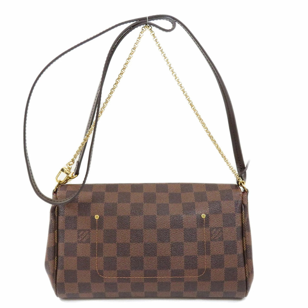 Louis Vuitton Favorite Damier Ebene Brown Shoulder Bag Canvas - Picture 2 of 11